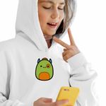 Fashion, accesorii si bijuterii - Copii - Imbracaminte copii - Pulovere si hanorace copii - Hanorac Copii Fete Squishmallows Orc Warcraft, alb, marime M Copii - Infinity.ro