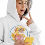 Fashion, accesorii si bijuterii - Copii - Imbracaminte copii - Pulovere si hanorace copii - Hanorac Copii Fete Colette Geronimo Stilton, alb, marime M Copii - Infinity.ro