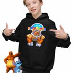 Fashion, accesorii si bijuterii - Copii - Imbracaminte copii - Pulovere si hanorace copii - Hanorac Copii Baieti Robogobo Allie Robosuit, negru, marime L Copii - Infinity.ro