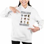 Fashion, accesorii si bijuterii - Copii - Imbracaminte copii - Pulovere si hanorace copii - Hanorac Copii Fete Tralalero Crocodilo Sahur Cappucino Italian Meme Brainrot Brain Rot, alb, marime XL Copii - Infinity.ro