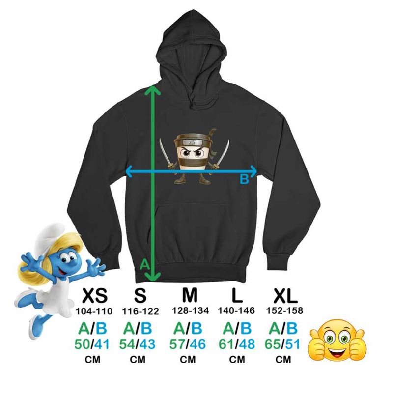 Fashion, accesorii si bijuterii - Copii - Imbracaminte copii - Pulovere si hanorace copii - Hanorac Copii Fete Cappuccino Assassino Italian Meme Brainrot Brain Rot, negru, marime XS Copii - Infinity.ro
