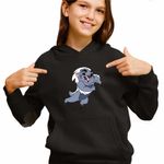 Fashion, accesorii si bijuterii - Copii - Imbracaminte copii - Pulovere si hanorace copii - Hanorac Copii Fete Bunga Garda Felina Lion Guard, negru, marime L Copii - Infinity.ro