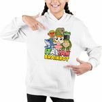 Fashion, accesorii si bijuterii - Copii - Imbracaminte copii - Pulovere si hanorace copii - Hanorac Copii Fete Italian Ballerina Tralalero BrrBrr Brainrot Brain Rot, alb, marime XL Copii - Infinity.ro