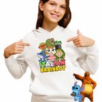 Fashion, accesorii si bijuterii - Copii - Imbracaminte copii - Pulovere si hanorace copii - Hanorac Copii Fete Italian Ballerina Tralalero BrrBrr Brainrot Brain Rot, alb, marime XL Copii - Infinity.ro