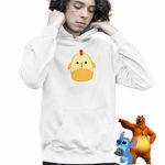 Fashion, accesorii si bijuterii - Copii - Imbracaminte copii - Pulovere si hanorace copii - Hanorac Copii Baieti Squishmallows Puisor Ferma, alb, marime S Copii - Infinity.ro