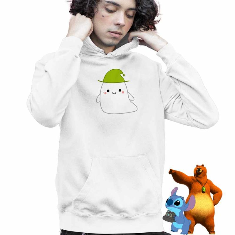 Fashion, accesorii si bijuterii - Copii - Imbracaminte copii - Pulovere si hanorace copii - Hanorac Copii Baieti Squishmallows Fantoma Halloween, alb, marime S Copii - Infinity.ro
