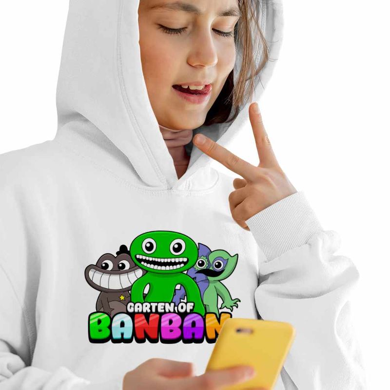 Fashion, accesorii si bijuterii - Copii - Imbracaminte copii - Pulovere si hanorace copii - Hanorac Copii Fete Banban Sheriff Jumbo BitterGiggle, alb, marime L Copii - Infinity.ro
