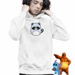 Fashion, accesorii si bijuterii - Copii - Imbracaminte copii - Pulovere si hanorace copii - Hanorac Copii Baieti Squish mallows Raton, alb, marime L Copii - Infinity.ro