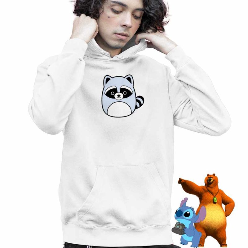 Fashion, accesorii si bijuterii - Copii - Imbracaminte copii - Pulovere si hanorace copii - Hanorac Copii Baieti Squish mallows Raton, alb, marime L Copii - Infinity.ro