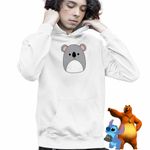 Fashion, accesorii si bijuterii - Copii - Imbracaminte copii - Pulovere si hanorace copii - Hanorac Copii Baieti Squishmallows Koala, alb, marime XL Copii - Infinity.ro