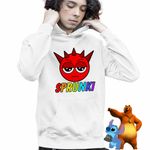 Fashion, accesorii si bijuterii - Copii - Imbracaminte copii - Pulovere si hanorace copii - Hanorac Copii Baieti Sprunki Raddy Sound Music Game, alb, marime XL Copii - Infinity.ro