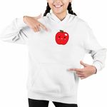 Fashion, accesorii si bijuterii - Copii - Imbracaminte copii - Pulovere si hanorace copii - Hanorac Copii Fete Squishmallows Mar Fruct, alb, marime M Copii - Infinity.ro