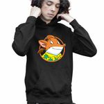 Fashion, accesorii si bijuterii - Copii - Imbracaminte copii - Pulovere si hanorace copii - Hanorac Copii Baieti Trap Geronimo Stilton Gazetar, negru, marime XS Copii - Infinity.ro