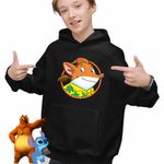 Fashion, accesorii si bijuterii - Copii - Imbracaminte copii - Pulovere si hanorace copii - Hanorac Copii Baieti Trap Geronimo Stilton Gazetar, negru, marime XS Copii - Infinity.ro