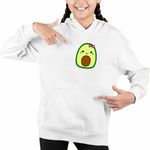 Fashion, accesorii si bijuterii - Copii - Imbracaminte copii - Pulovere si hanorace copii - Hanorac Copii Fete Squish mallows Avocado, alb, marime XL Copii - Infinity.ro