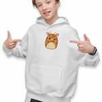 Fashion, accesorii si bijuterii - Copii - Imbracaminte copii - Pulovere si hanorace copii - Hanorac Copii Baieti Squishmallows Girafa Africa, alb, marime L Copii - Infinity.ro
