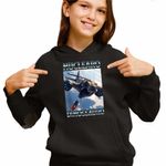 Fashion, accesorii si bijuterii - Copii - Imbracaminte copii - Pulovere si hanorace copii - Hanorac Copii Fete Nuclearo Dinossauro Italian Meme Brainrot Brain Rot, negru, marime M Copii - Infinity.ro