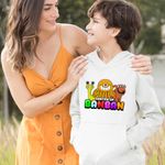 Fashion, accesorii si bijuterii - Copii - Imbracaminte copii - Pulovere si hanorace copii - Hanorac Copii Baieti Gradina Banban Seline Flynn Remy, alb, marime XS Copii - Infinity.ro