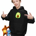 Fashion, accesorii si bijuterii - Copii - Imbracaminte copii - Pulovere si hanorace copii - Hanorac Copii Baieti Squish mallows Avocado, negru, marime M Copii - Infinity.ro