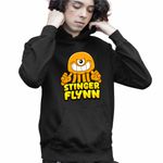Fashion, accesorii si bijuterii - Copii - Imbracaminte copii - Pulovere si hanorace copii - Hanorac Copii Baieti Banban Stinger Flynn Caracatita, negru, marime M Copii - Infinity.ro