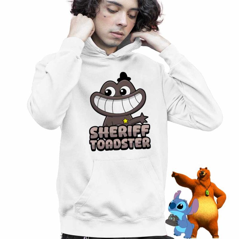 Fashion, accesorii si bijuterii - Copii - Imbracaminte copii - Pulovere si hanorace copii - Hanorac Copii Baieti Banban Sheriff Toadster Gradinita, alb, marime S Copii - Infinity.ro