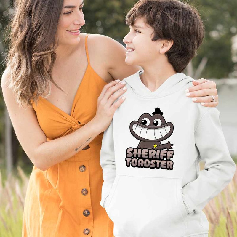 Fashion, accesorii si bijuterii - Copii - Imbracaminte copii - Pulovere si hanorace copii - Hanorac Copii Baieti Banban Sheriff Toadster Gradinita, alb, marime S Copii - Infinity.ro