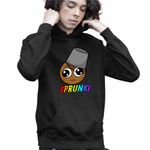 Fashion, accesorii si bijuterii - Copii - Imbracaminte copii - Pulovere si hanorace copii - Hanorac Copii Baieti Sprunki Brown Music Gamer, negru, marime XS Copii - Infinity.ro