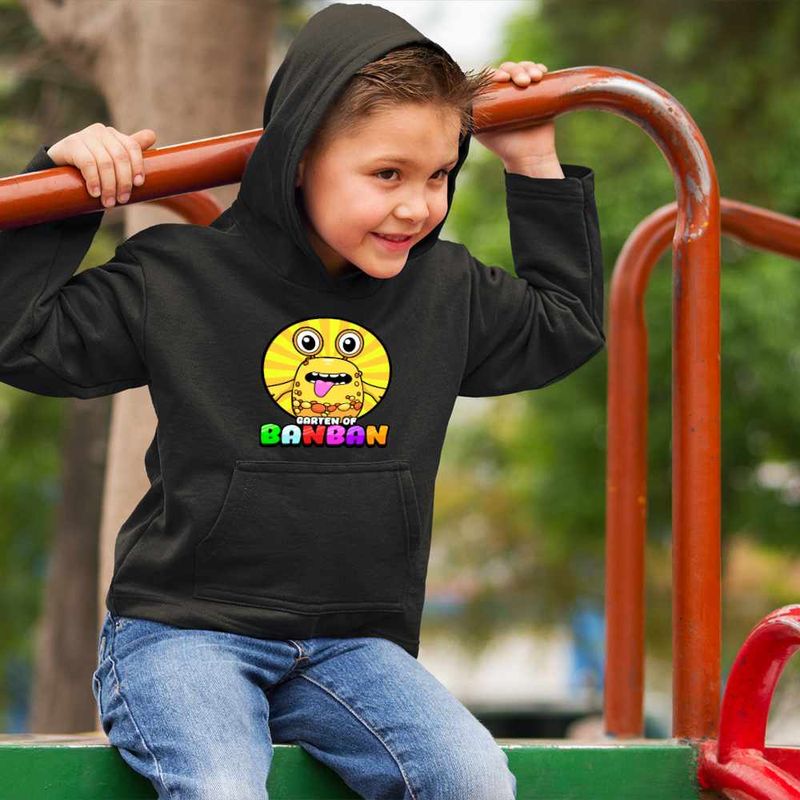 Fashion, accesorii si bijuterii - Copii - Imbracaminte copii - Pulovere si hanorace copii - Hanorac Copii Baieti Gradina lui Banban Yellow Mars, negru, marime XS Copii - Infinity.ro