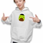 Fashion, accesorii si bijuterii - Copii - Imbracaminte copii - Pulovere si hanorace copii - Hanorac Copii Baieti Squishmallows Frankenstein, alb, marime XS Copii - Infinity.ro