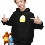 Fashion, accesorii si bijuterii - Copii - Imbracaminte copii - Pulovere si hanorace copii - Hanorac Copii Baieti Squishmallows Lamaie, negru, marime XS Copii - Infinity.ro