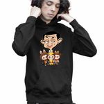 Fashion, accesorii si bijuterii - Copii - Imbracaminte copii - Pulovere si hanorace copii - Hanorac Copii Baieti Mr Bean Labubu, negru, marime M Copii - Infinity.ro