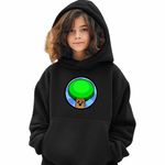 Fashion, accesorii si bijuterii - Copii - Imbracaminte copii - Pulovere si hanorace copii - Hanorac Copii Fete Sprunki Tree Music Game, negru, marime S Copii - Infinity.ro