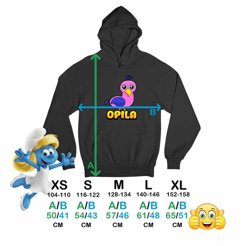 Fashion, accesorii si bijuterii - Copii - Imbracaminte copii - Pulovere si hanorace copii - Hanorac Copii Baieti Banban Opila Bird Gradinita, negru, marime XL Copii - Infinity.ro