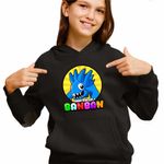 Fashion, accesorii si bijuterii - Copii - Imbracaminte copii - Pulovere si hanorace copii - Hanorac Copii Fete Banban Peebo Gradina, negru, marime XL Copii - Infinity.ro