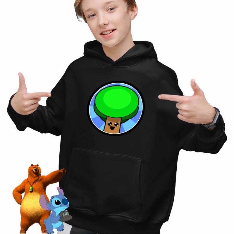 Fashion, accesorii si bijuterii - Copii - Imbracaminte copii - Pulovere si hanorace copii - Hanorac Copii Baieti Sprunki Tree Music Game, negru, marime L Copii - Infinity.ro
