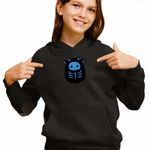 Fashion, accesorii si bijuterii - Copii - Imbracaminte copii - Pulovere si hanorace copii - Hanorac Copii Fete Squishmallows Schelet Halloween, negru, marime L Copii - Infinity.ro