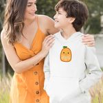 Fashion, accesorii si bijuterii - Copii - Imbracaminte copii - Pulovere si hanorace copii - Hanorac Copii Baieti Squishmallows Portocala, alb, marime L Copii - Infinity.ro