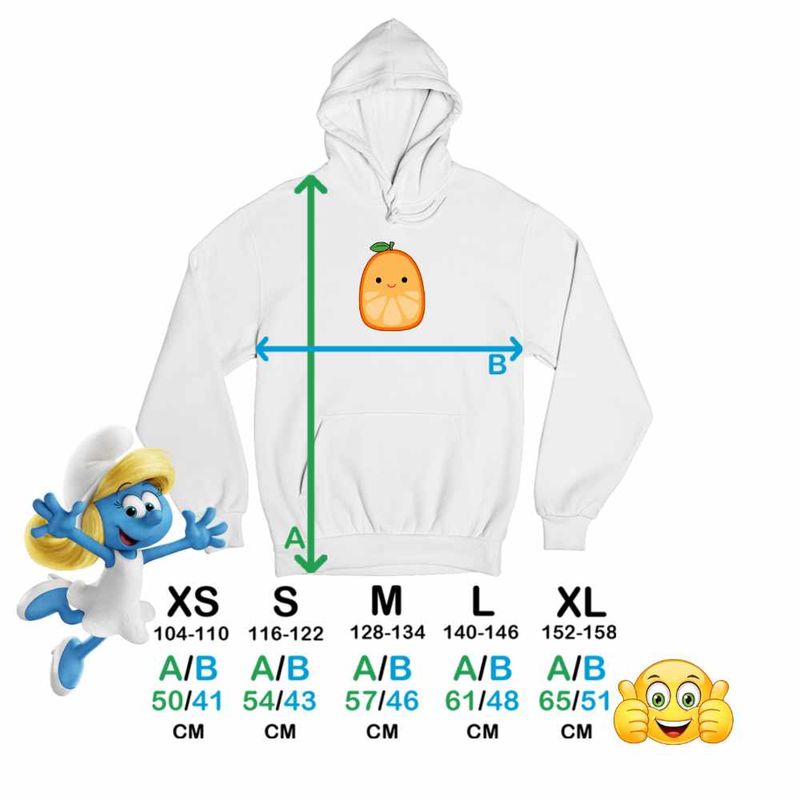 Fashion, accesorii si bijuterii - Copii - Imbracaminte copii - Pulovere si hanorace copii - Hanorac Copii Baieti Squishmallows Portocala, alb, marime L Copii - Infinity.ro