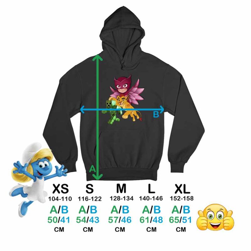 Fashion, accesorii si bijuterii - Copii - Imbracaminte copii - Pulovere si hanorace copii - Hanorac Copii Fete Owlette Creeper Garda Felina Kion, negru, marime XS Copii - Infinity.ro