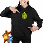 Fashion, accesorii si bijuterii - Copii - Imbracaminte copii - Pulovere si hanorace copii - Hanorac Copii Fete Squishmallows Brad Craciun Decembrie, negru, marime L Copii - Infinity.ro