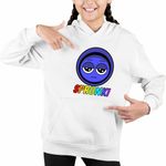 Fashion, accesorii si bijuterii - Copii - Imbracaminte copii - Pulovere si hanorace copii - Hanorac Copii Fete Sprunki Jevin Song Music Game, alb, marime XL Copii - Infinity.ro
