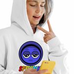 Fashion, accesorii si bijuterii - Copii - Imbracaminte copii - Pulovere si hanorace copii - Hanorac Copii Fete Sprunki Jevin Song Music Game, alb, marime XL Copii - Infinity.ro