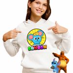 Fashion, accesorii si bijuterii - Copii - Imbracaminte copii - Pulovere si hanorace copii - Hanorac Copii Fete Banban Mouse Tom Gradinita, alb, marime L Copii - Infinity.ro