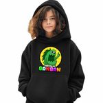 Fashion, accesorii si bijuterii - Copii - Imbracaminte copii - Pulovere si hanorace copii - Hanorac Copii Fete Banban Stinky Joel Dinozaur, negru, marime L Copii - Infinity.ro