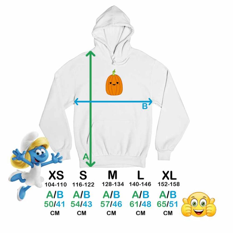 Fashion, accesorii si bijuterii - Copii - Imbracaminte copii - Pulovere si hanorace copii - Hanorac Copii Fete Squishmallows Dovleac Halloween, alb, marime L Copii - Infinity.ro