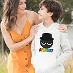 Fashion, accesorii si bijuterii - Copii - Imbracaminte copii - Pulovere si hanorace copii - Hanorac Copii Baieti Sprunki Black Music Game, alb, marime M Copii - Infinity.ro