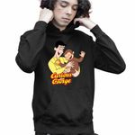 Fashion, accesorii si bijuterii - Copii - Imbracaminte copii - Pulovere si hanorace copii - Hanorac Copii Baieti Curiosul George Teodor Zoo, negru, marime M Copii - Infinity.ro