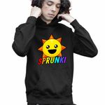 Fashion, accesorii si bijuterii - Copii - Imbracaminte copii - Pulovere si hanorace copii - Hanorac Copii Baieti Sprunki Sun Fun Music Game, negru, marime L Copii - Infinity.ro
