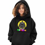 Fashion, accesorii si bijuterii - Copii - Imbracaminte copii - Pulovere si hanorace copii - Hanorac Copii Fete Banban Sharky-Clee Monstru, negru, marime M Copii - Infinity.ro