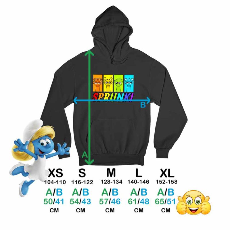 Fashion, accesorii si bijuterii - Copii - Imbracaminte copii - Pulovere si hanorace copii - Hanorac Copii Baieti Sprunki Music Notes Gamer, negru, marime M Copii - Infinity.ro